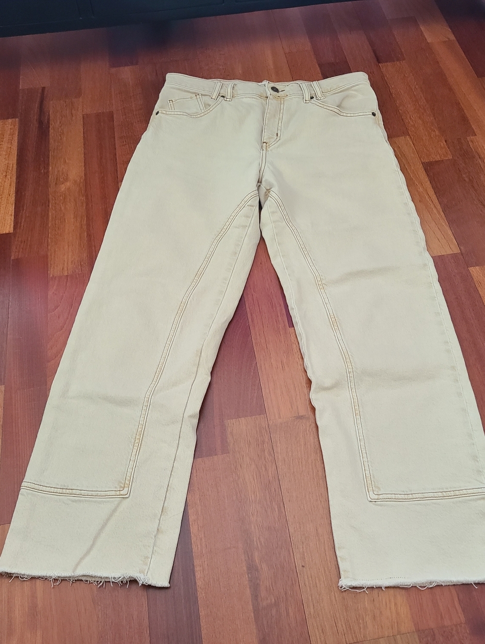 WE THE FREE  Denim Size 30 Ecru Straight Leg